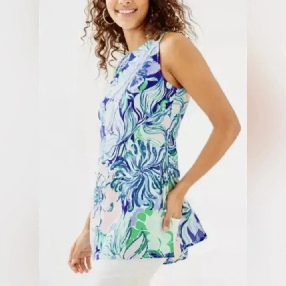Lilly Pulitzer Party Thyme Donna Tunic Top XS